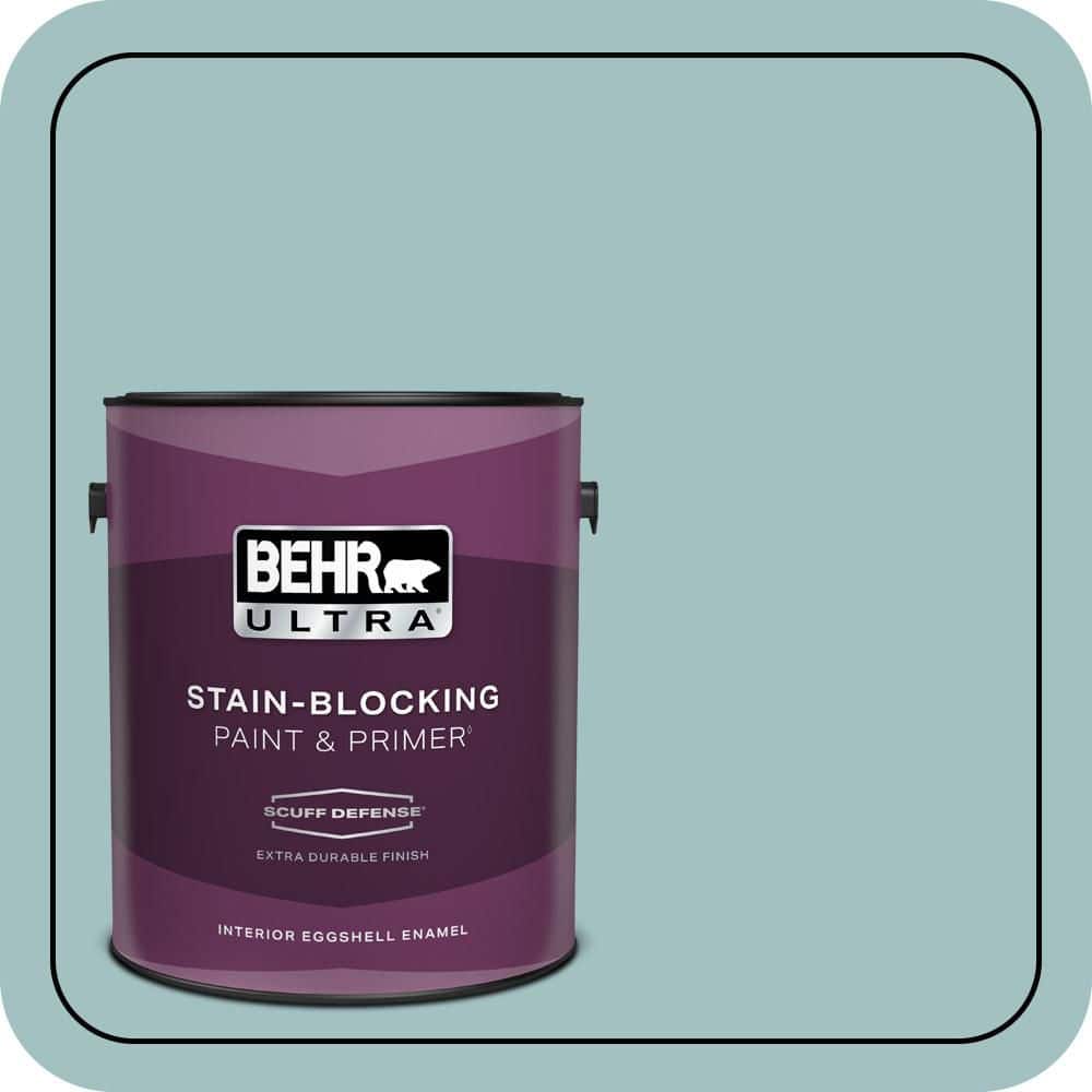 BEHR ULTRA 1 gal. #S440-3 Aspiring Blue Extra Durable Eggshell Enamel Interior Paint & Primer
