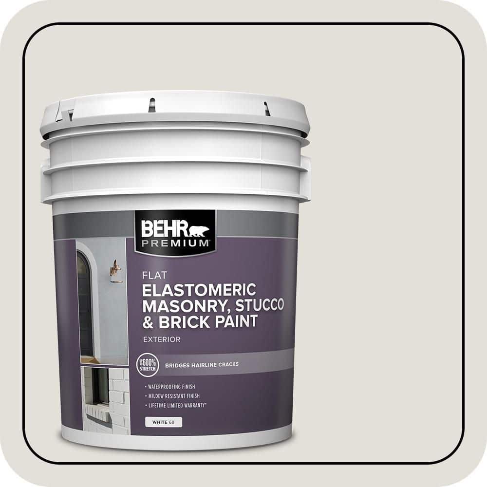 BEHR PREMIUM 5 gal. #MS-87 Dove Gray Elastomeric Masonry, Stucco and Brick Exterior Paint (1)