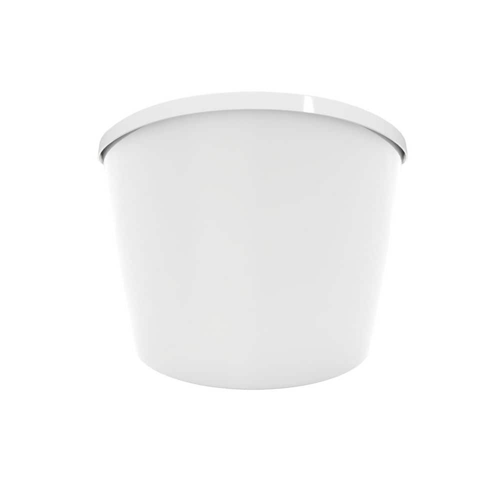 DreamLine Continuum 66 in. L x 36 in. W Acrylic Double Slipper Freestanding Soaking Bathtub with Center Drain in White (3)