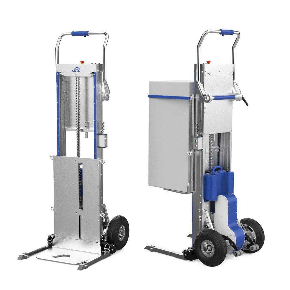 COZY CORNERS INC 375lb. Electric Stair Climbing Hand Truck Dolly Power Material Lift Stacker with Lift Table for Stair Climbing