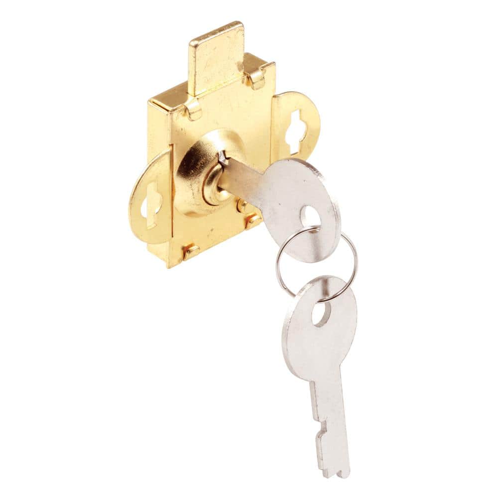 Prime-Line Steel, Brass Plated Deadbolt lock