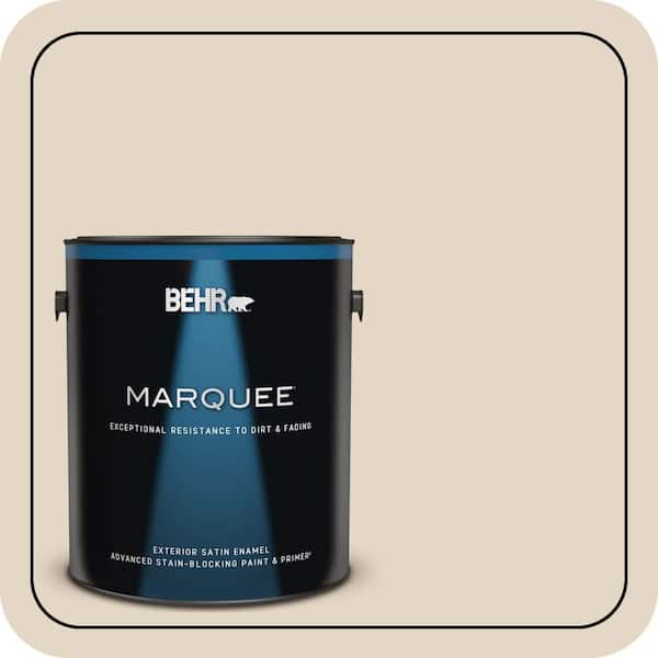 BEHR MARQUEE 1 gal. #N270-1 High Style Beige Satin Enamel Exterior Paint & Primer (2)