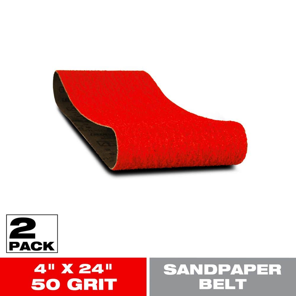 DIABLO 4 in. x 24 in. 80-Grit Sanding Belts (1)