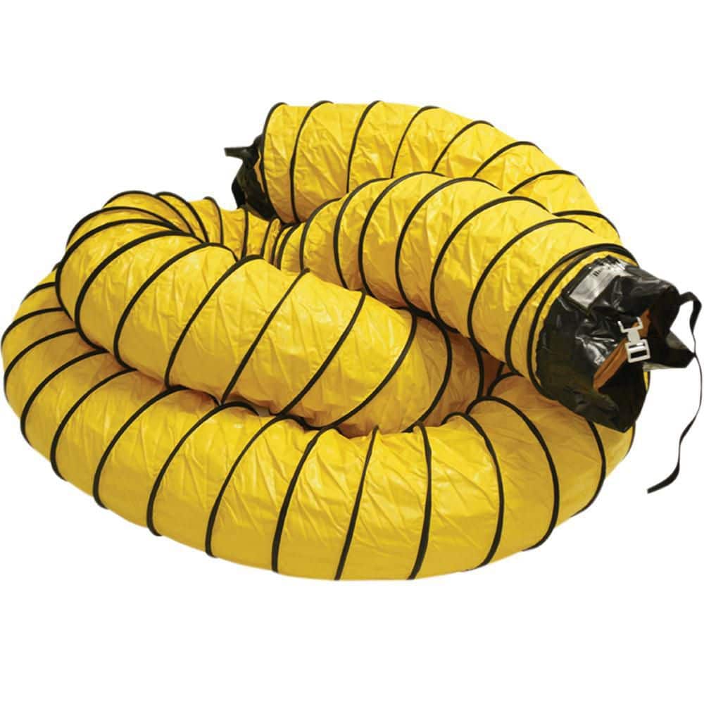 Rubber-Cal D 25 ft. Coil Flexible Ducting Air Ventilator Yellow (4)