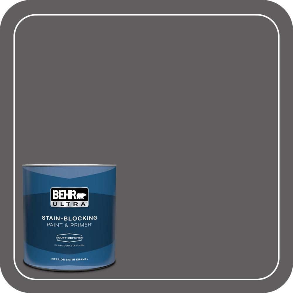 BEHR ULTRA 1 qt. #T17-10 Shades On Extra Durable Satin Enamel Interior Paint & Primer