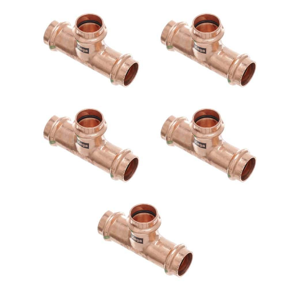 Viega ProPress 1/2 in. Press Copper Tee (5-Pack) (1)