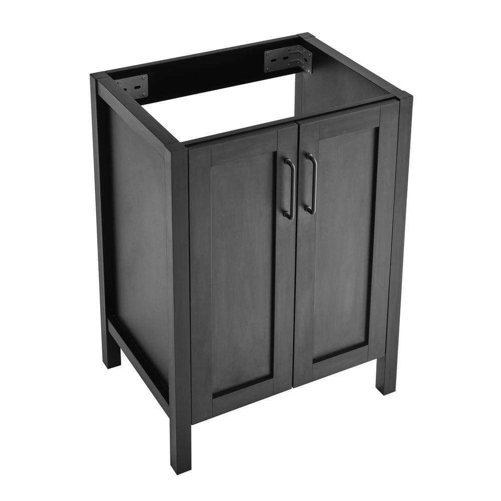 Swiss Madison Avallon 24 in. Freestanding Bath Vanity Cabinet without Top in Black (2)