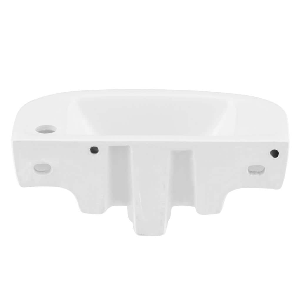Barclay Products Compact Slim Line Wall-Mounted Bathroom Sink in White (2)