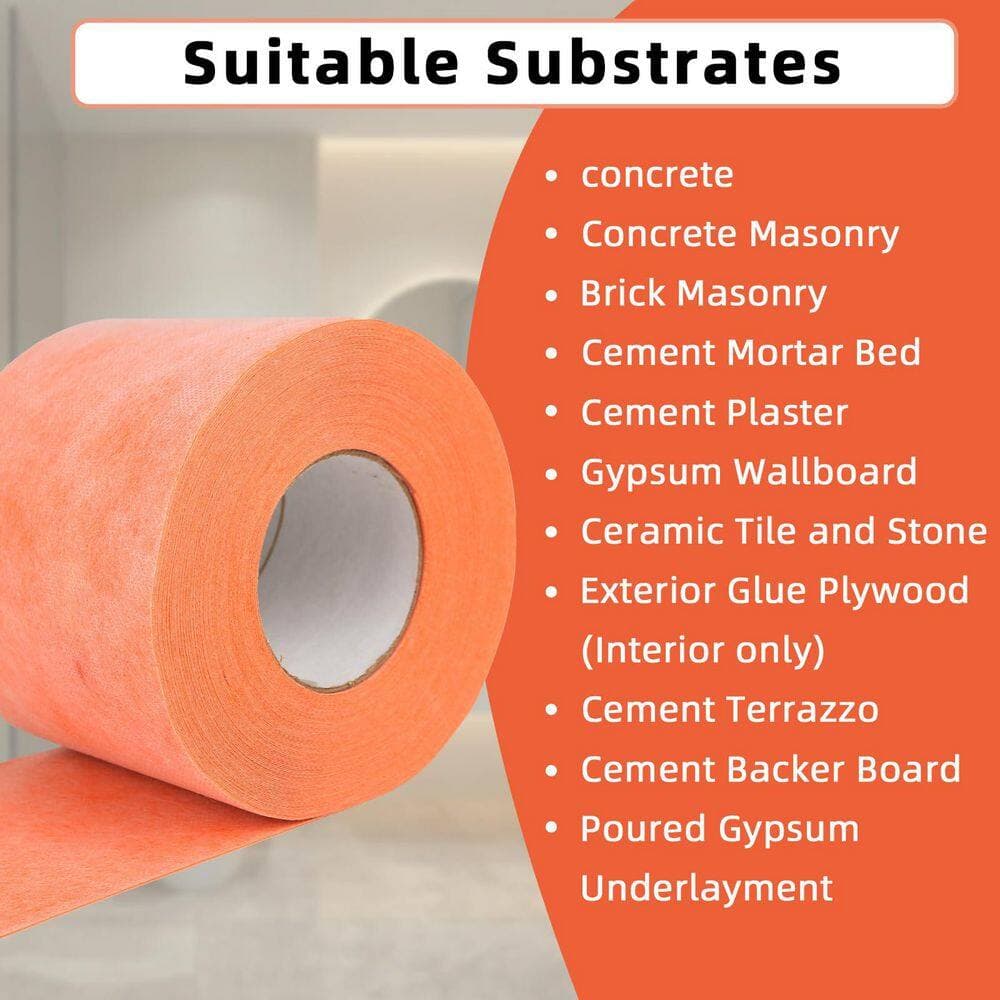 Laybus Professional 5 in. x 100 Ft High-Density Waterproof Membrane for Shower 23.6 Mil Thick (1-Pack) (3)