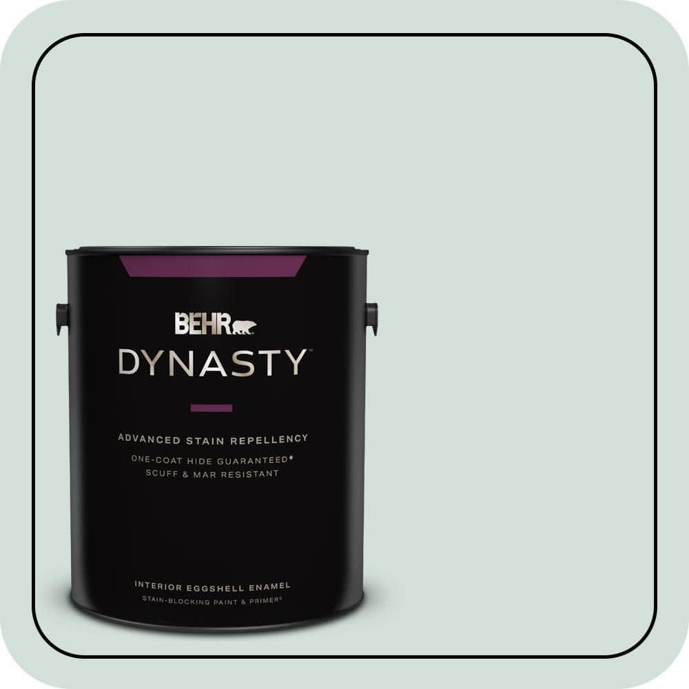 BEHR DYNASTY 1 Gal. #S430-1A Reflecting Moment Eggshell Enamel Interior Stain-Blocking Paint and Primer