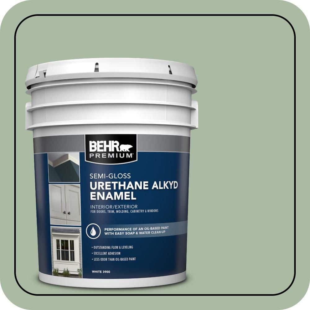 BEHR PREMIUM 5 gal. #T17-07 Balanced Urethane Alkyd Semi-Gloss Enamel Interior/Exterior Paint