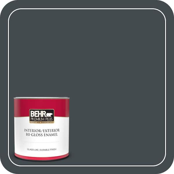 BEHR PREMIUM PLUS #730F-7 Black Sable Enamel Low Odor & Primer (3)