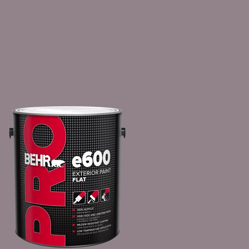 BEHR PRO 1 gal. #N110-4 Gothic Purple Flat Exterior Paint