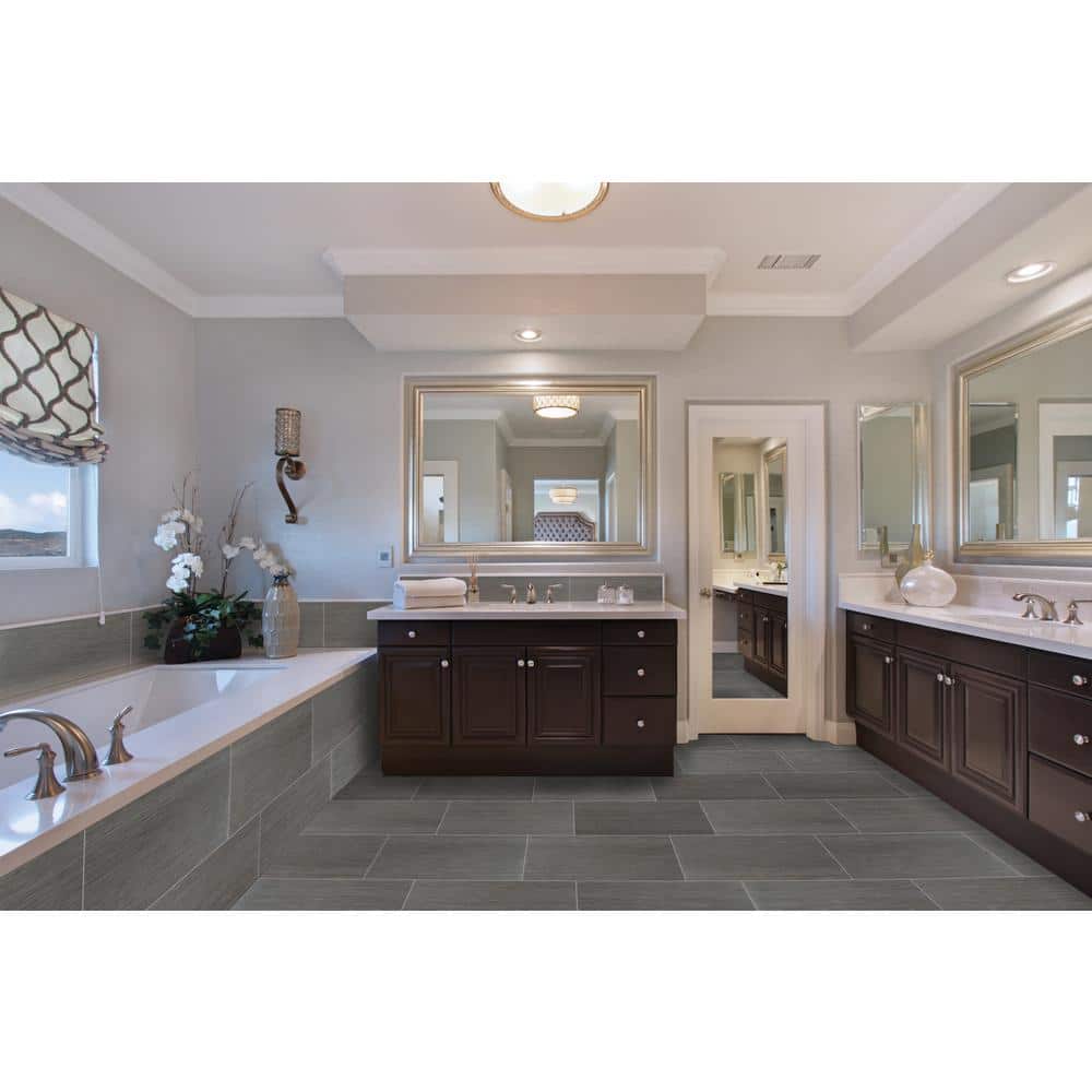MSI Metro Gris 12 in. x 24 in. Matte Porcelain Floor and Wall Tile (2 sq. ft./Each) (4)