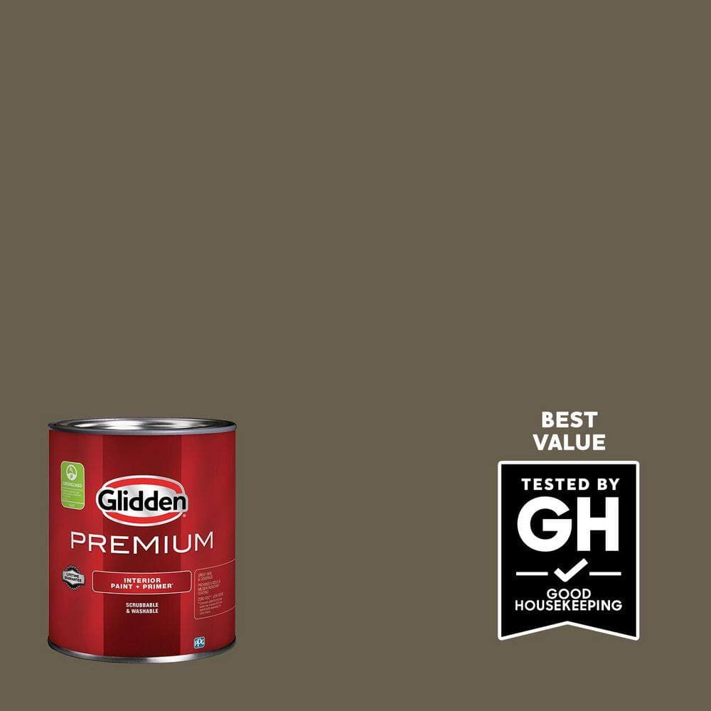 Glidden Premium 1 qt. PPG1101-7 Lemur Flat Interior Latex Paint