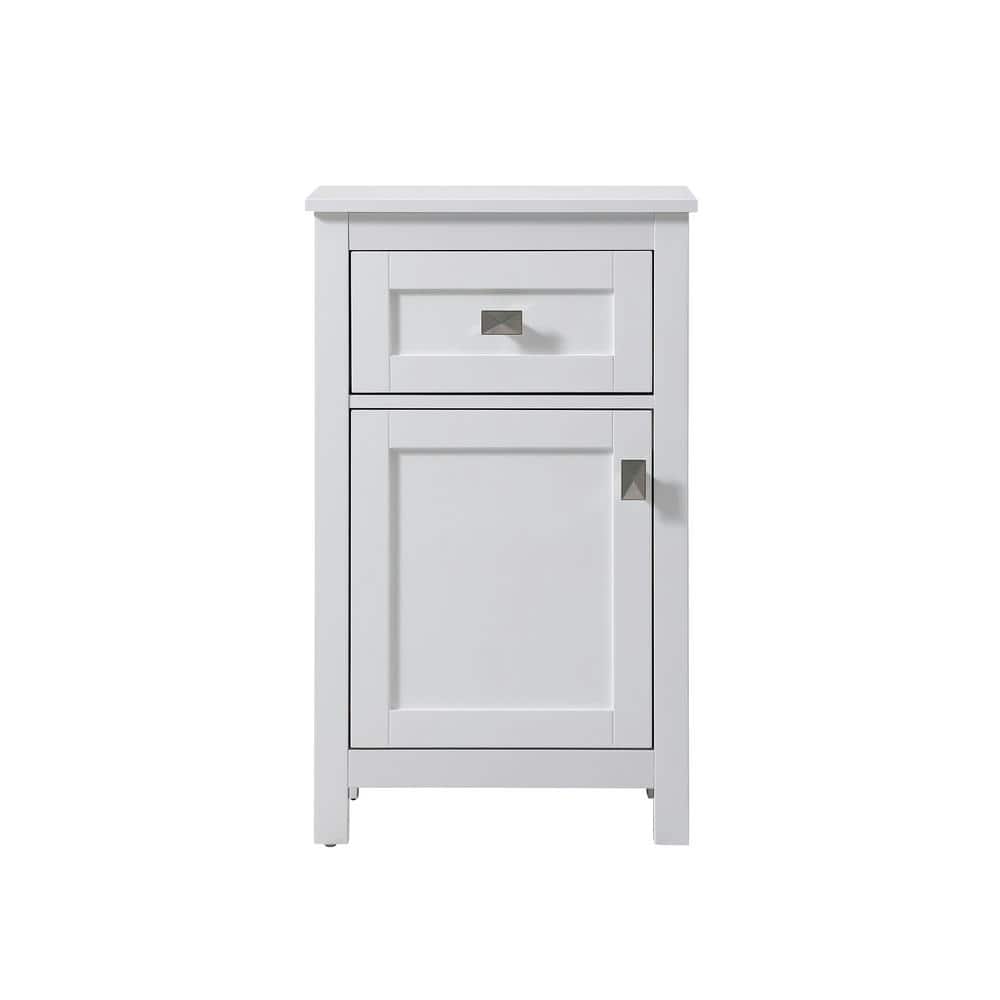 Unbranded Timeless Home 18 in. W x 13 in. D x 30 in. H White Freestanding Linen Cabinet (1)
