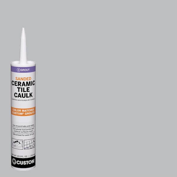Custom Building Products Polyblend #115 Platinum 10.5 oz. Sanded Ceramic Tile Caulk
