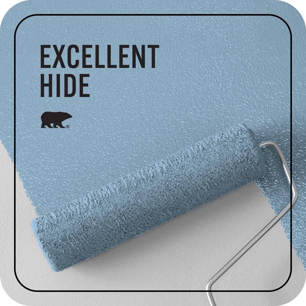 BEHR PREMIUM PLUS 1 gal. #M520-3 Charismatic Sky Ceiling Flat Interior Paint & Primer (2)
