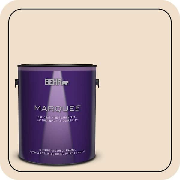BEHR MARQUEE 1 gal. #N280-1 Scroll Eggshell Enamel Interior Paint & Primer (2)