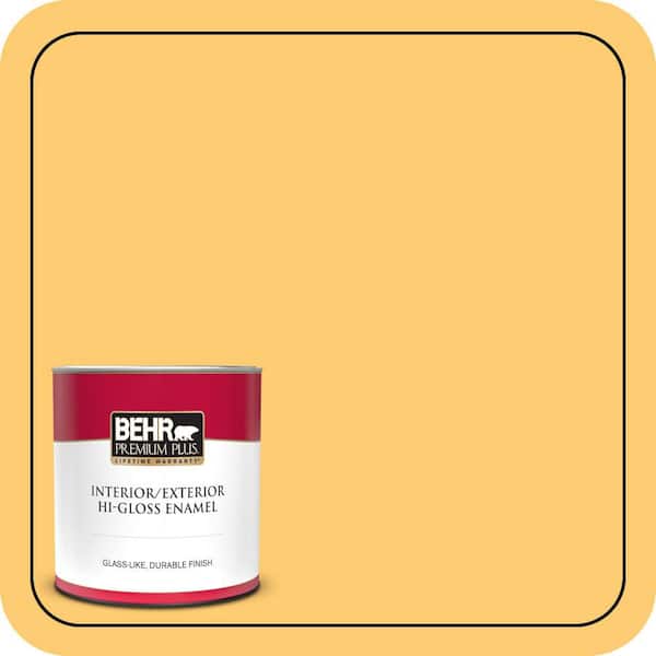 BEHR PREMIUM PLUS #310B-5 Spiced Butternut Enamel Low Odor & Primer (4)