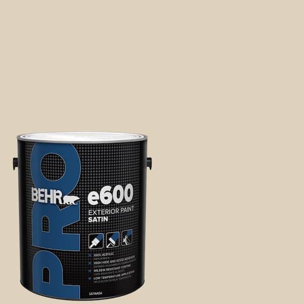 BEHR PRO 1 gal. #PPU4-12 Natural Almond Satin Enamel Exterior Paint (2)