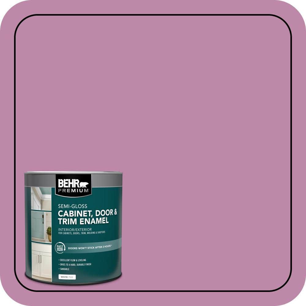 BEHR PREMIUM 1 qt. #M120-5 Rosy Semi-Gloss Enamel Interior/Exterior Cabinet, Door & Trim Paint (1)