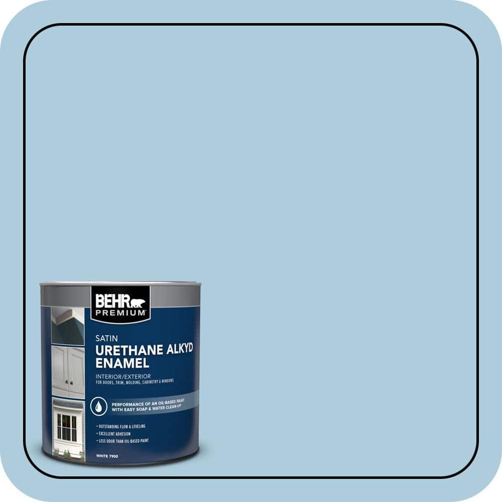 BEHR PREMIUM 1 qt. #M500-2 Early September Satin Enamel Urethane Alkyd Interior/Exterior Paint (1)