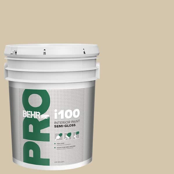 BEHR PRO 5 gal. #YL-W11 Khaki Shade Semi-Gloss Interior Paint (2)