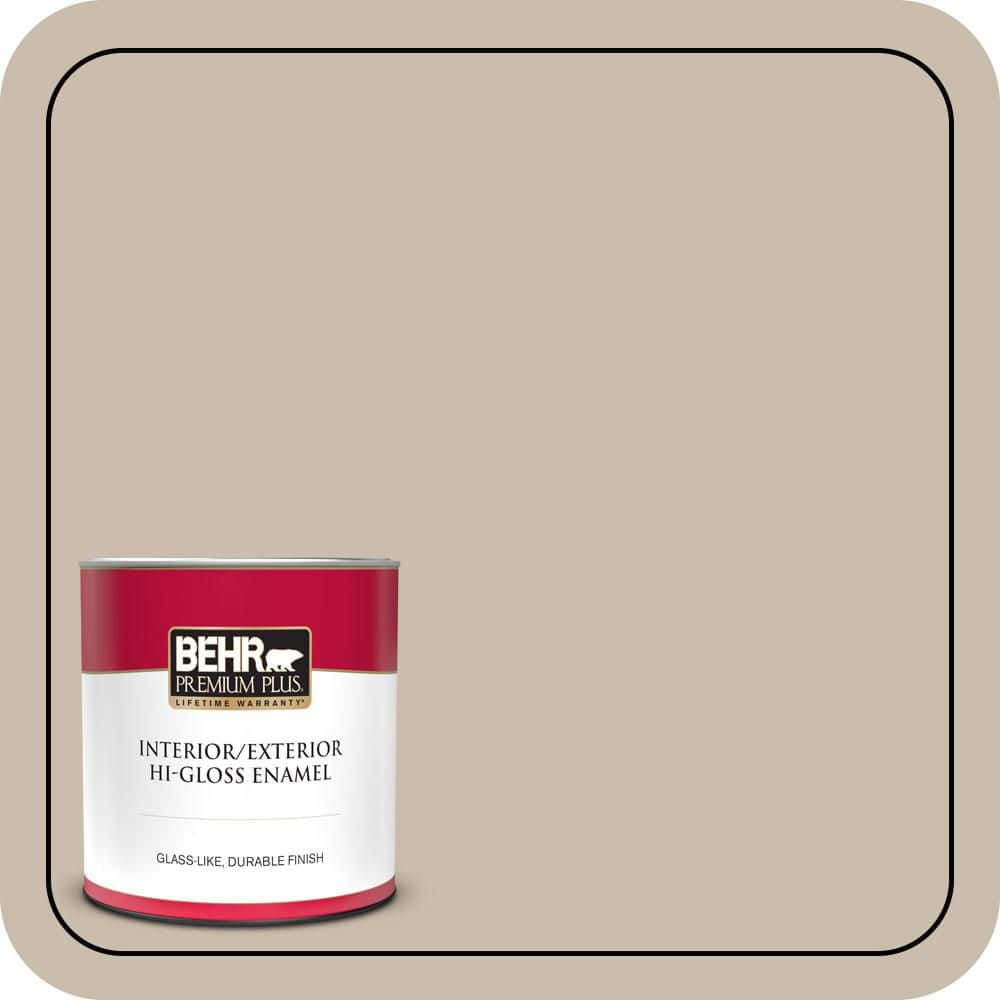 BEHR PREMIUM PLUS 1 qt. #T13-8 Matrix Hi-Gloss Enamel Interior/Exterior Paint & Primer