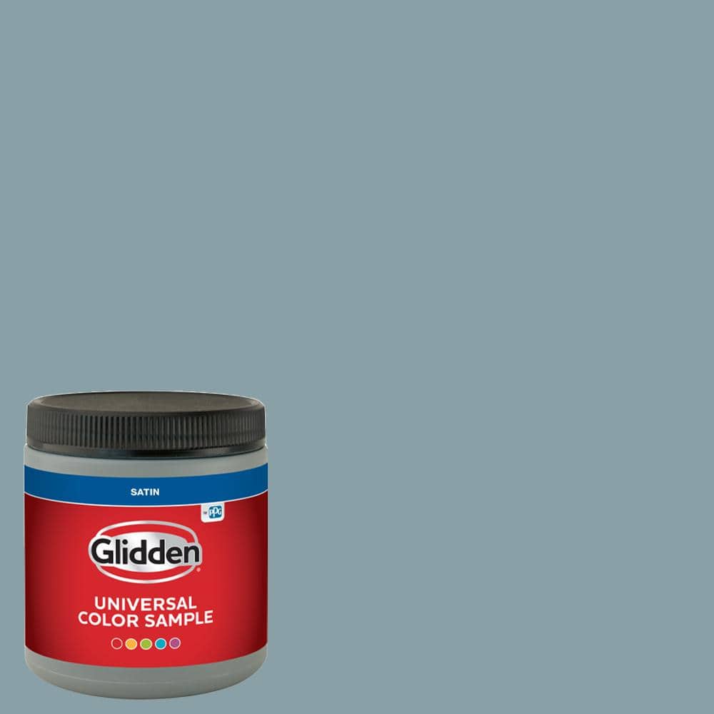 Glidden 8 oz. PPG1035-4 Symphony Of Blue Satin Interior Paint Sample (1)