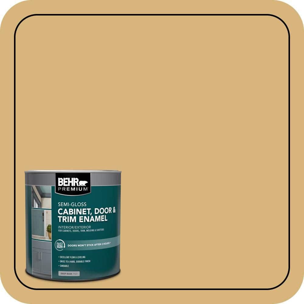 BEHR PREMIUM 1 qt. #M300-4 Gilded Semi-Gloss Enamel Interior/Exterior Cabinet, Door & Trim Paint