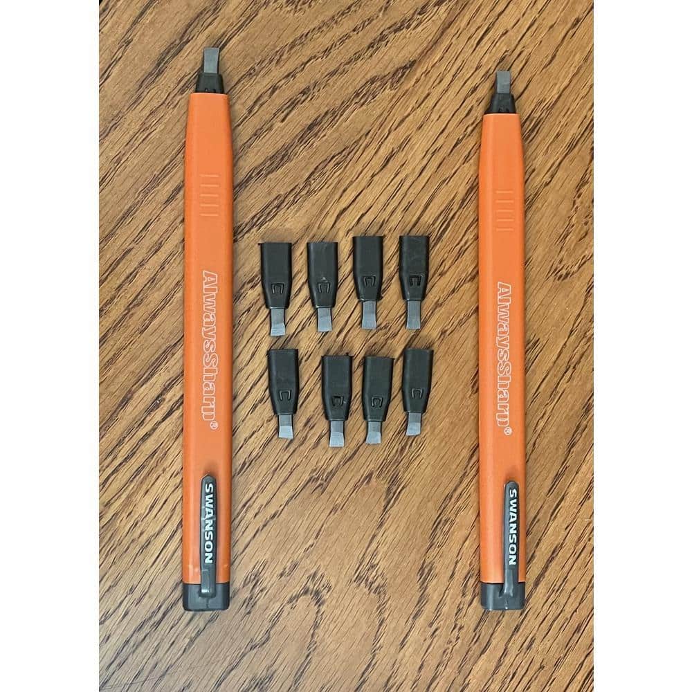 Swanson AlwaysSharp Refillable Carpenter Pencil with Replacement Lead