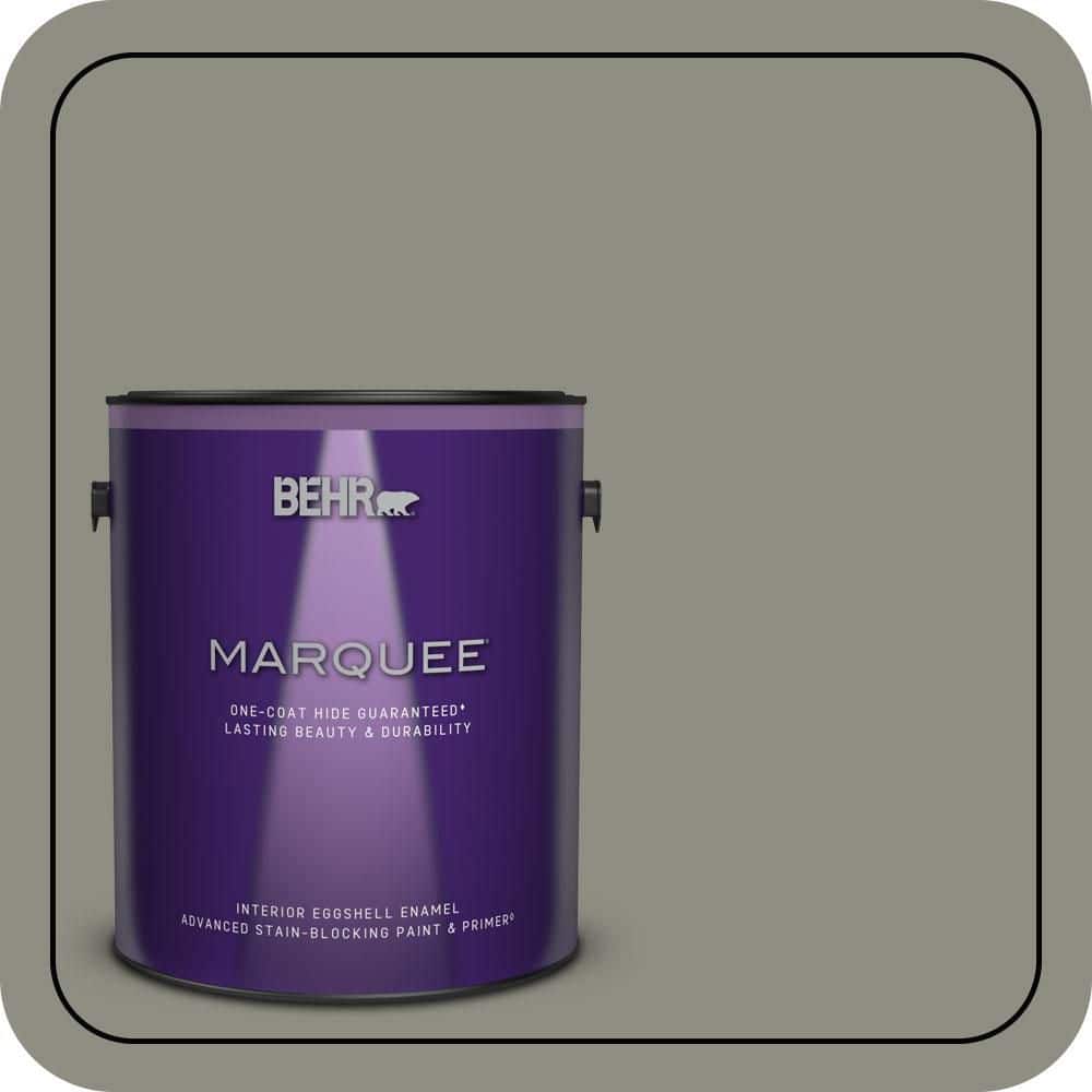 BEHR MARQUEE 1 gal. #N370-5 Incognito One-Coat Hide Eggshell Enamel Interior Paint & Primer (1)
