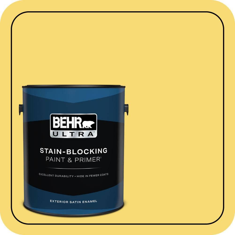 BEHR ULTRA 1 gal. #P310-5 Solar Energy Satin Enamel Exterior Paint & Primer
