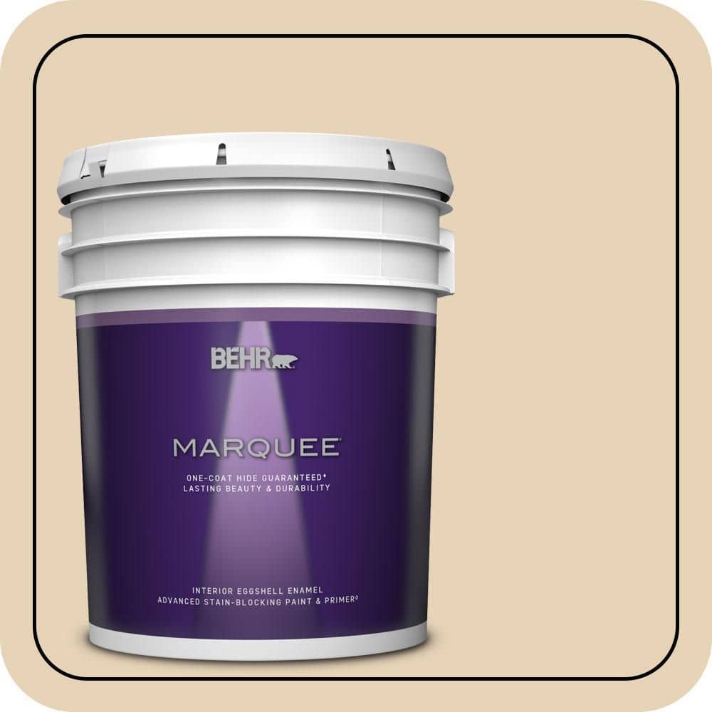 BEHR MARQUEE 5 gal. #T11-18 Aebleskiver Eggshell Enamel Interior Paint & Primer (1)