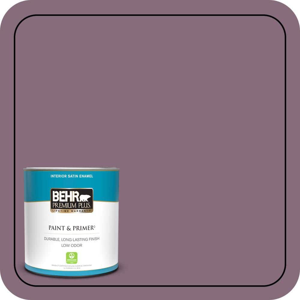 BEHR PREMIUM PLUS #S110-6 Plum Royale Enamel Low Odor & Primer (1)