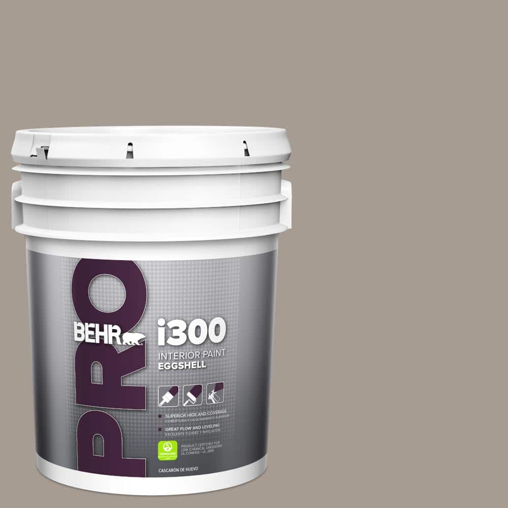 BEHR PRO 5 gal. #N200-4 Rustic Taupe Eggshell Interior Paint
