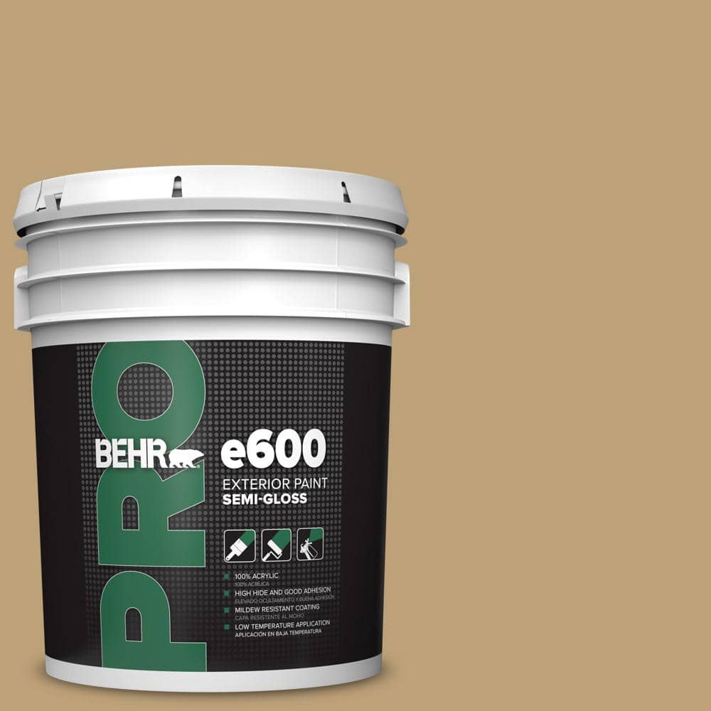 BEHR PRO 5 gal. #PMD-50 Winter Wheat Semi-Gloss Exterior Paint