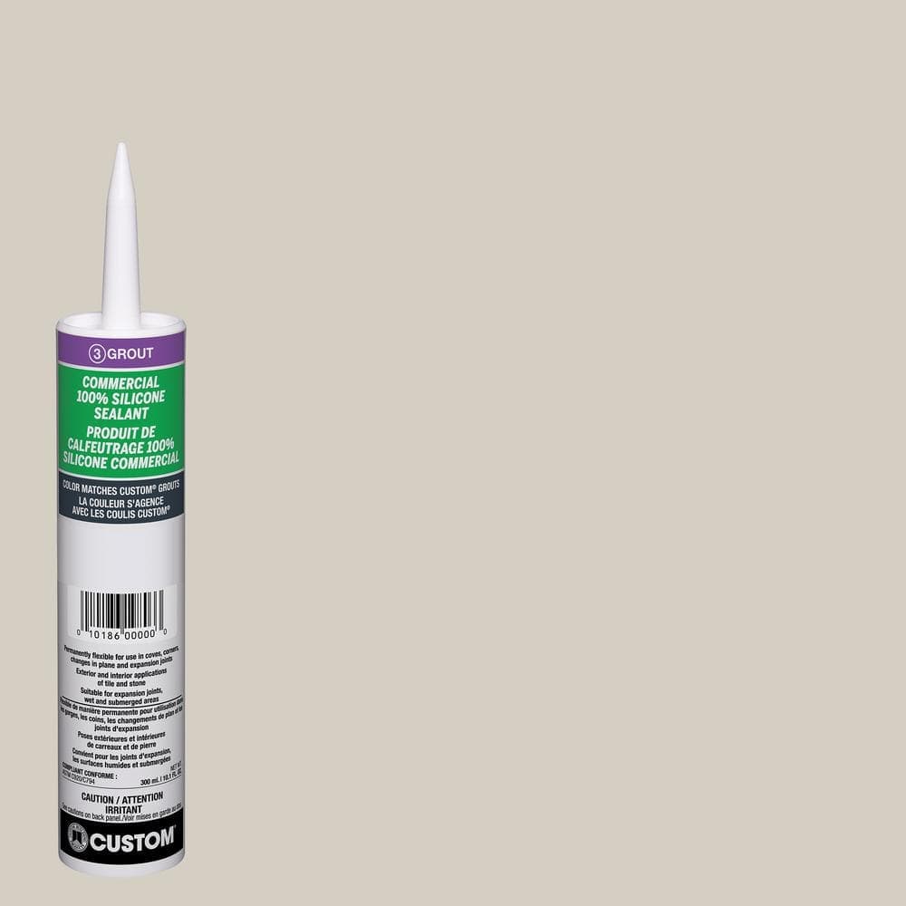 Custom Building Products Commercial #545 Bleached Wood 10.1 oz. Silicone Caulk (2)