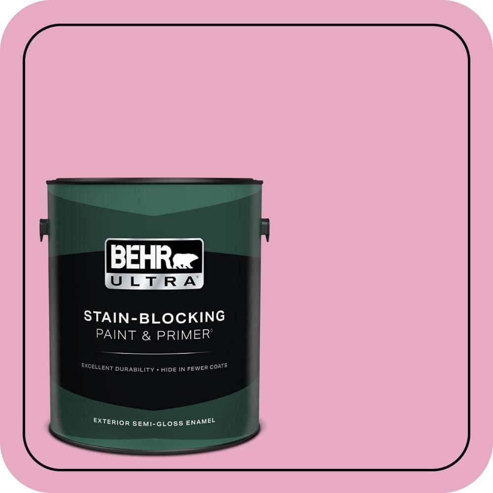 BEHR ULTRA 1 gal. #P130-3 Little Princess Semi-Gloss Enamel Exterior Paint & Primer