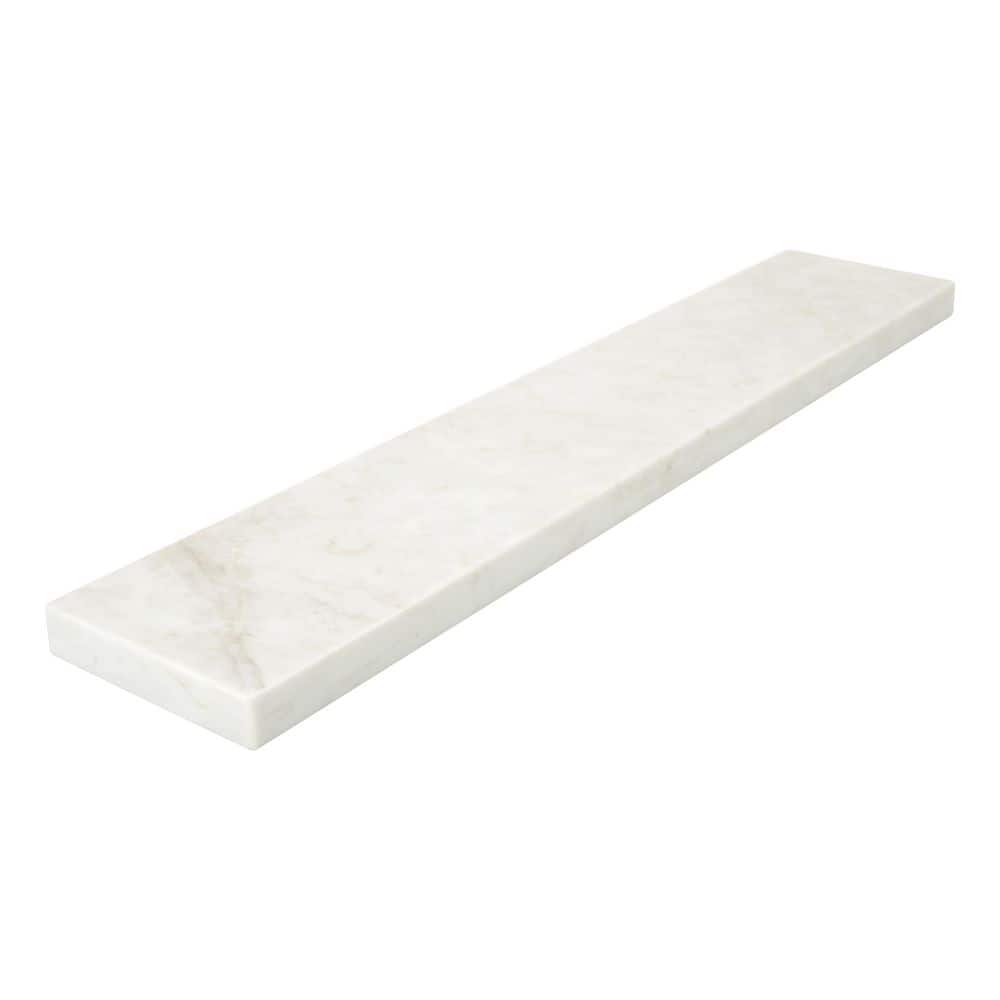 A&A Surfaces Taj Bianco 21 in. x 4 in. Polished Quartz Vanity Sidesplash in Beige (3)