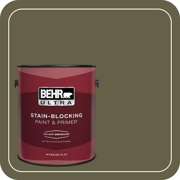 BEHR ULTRA 1 gal. #PPU9-01 Alligator Skin Extra Durable Flat Interior Paint & Primer (2)