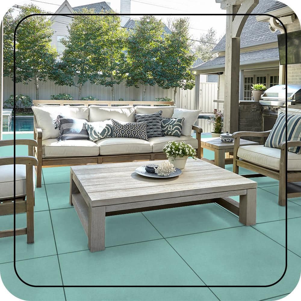 BEHR PREMIUM #490C-3 Textured Low-Lustre Enamel Interior/Exterior Porch and Patio Anti-Slip Floor Paint (3)