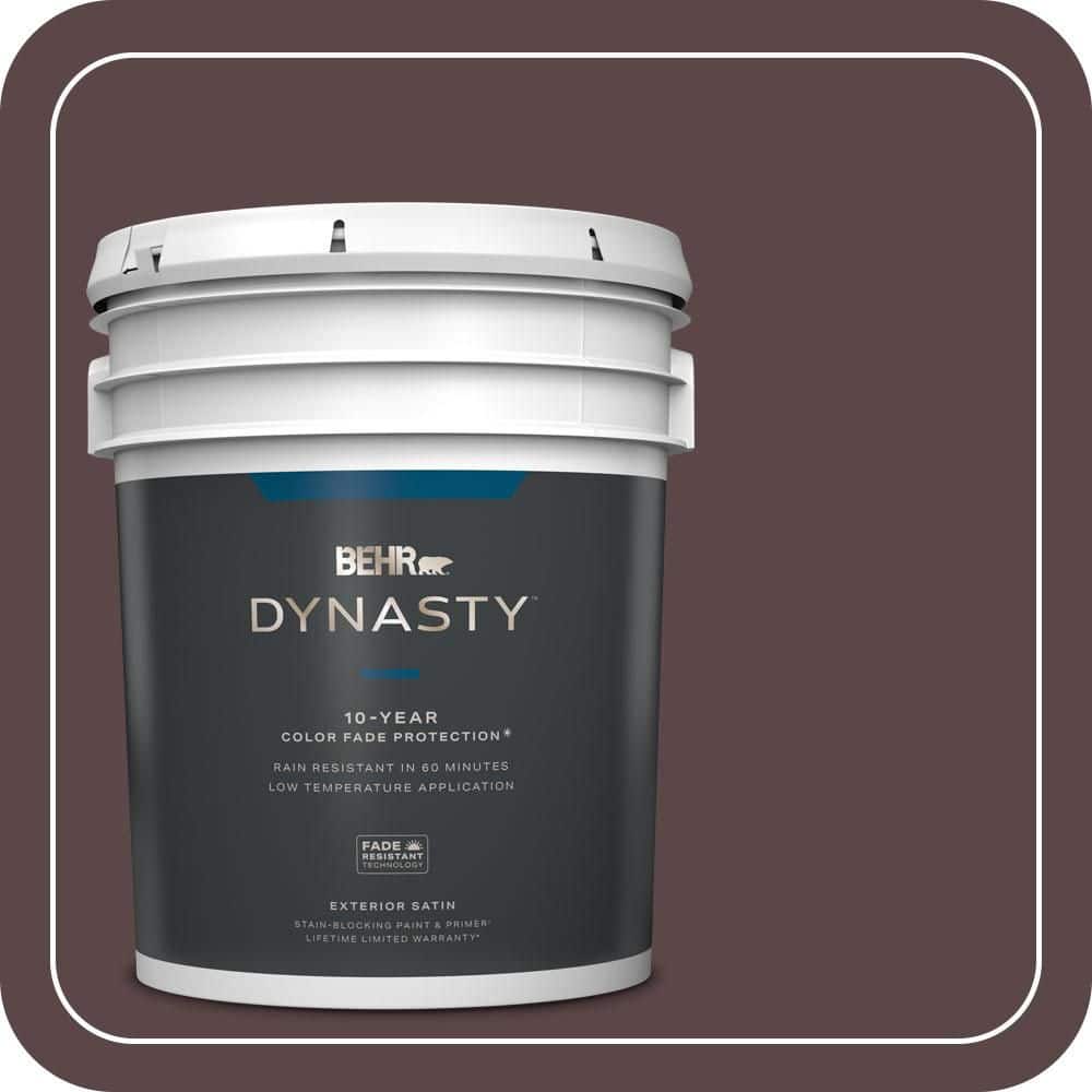 BEHR DYNASTY 5 gal. #MQ1-44 Wild Boysenberry Satin Enamel Exterior Stain-Blocking Paint & Primer