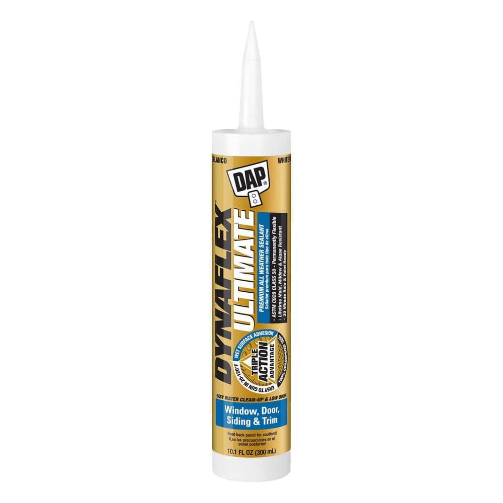 DAP Dynaflex Ultimate 10.1 oz. White Premium All Weather Exterior Window, Door, Siding & Trim Sealant