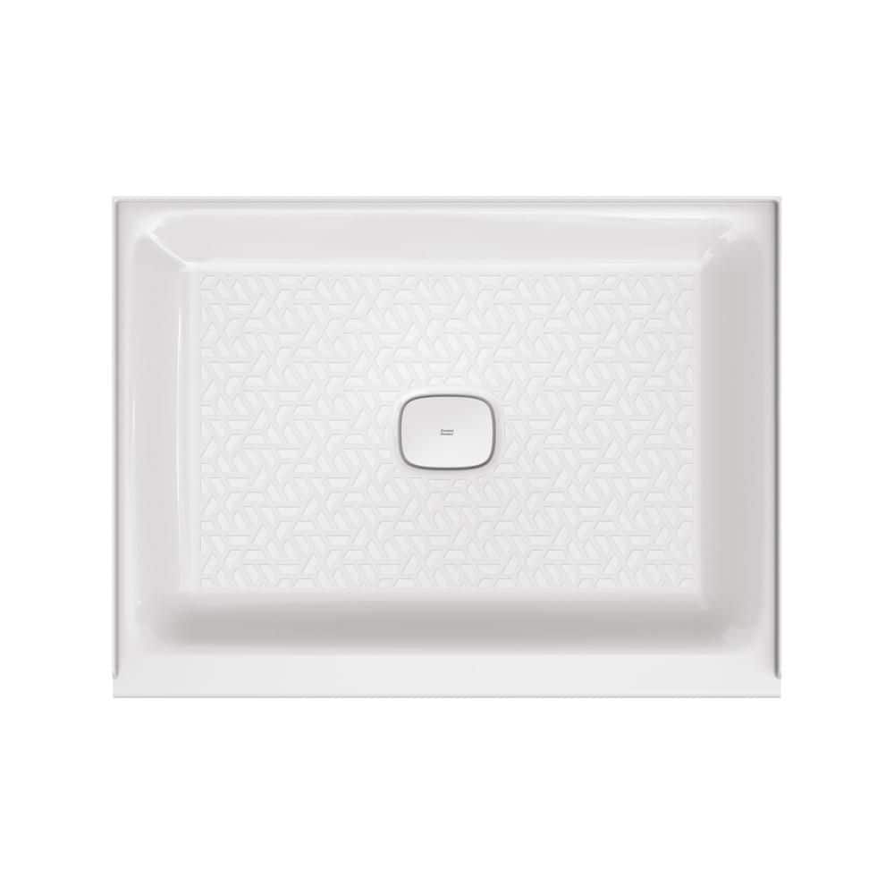 American Standard Aspirations 48 in. L x 36 in. W Single Threshold Alcove Shower Pan Base with Center Drain in White (3)