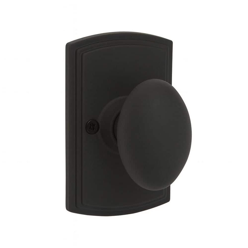 DELANEY HARDWARE Italian Collection Canova Black Dummy Door Knob