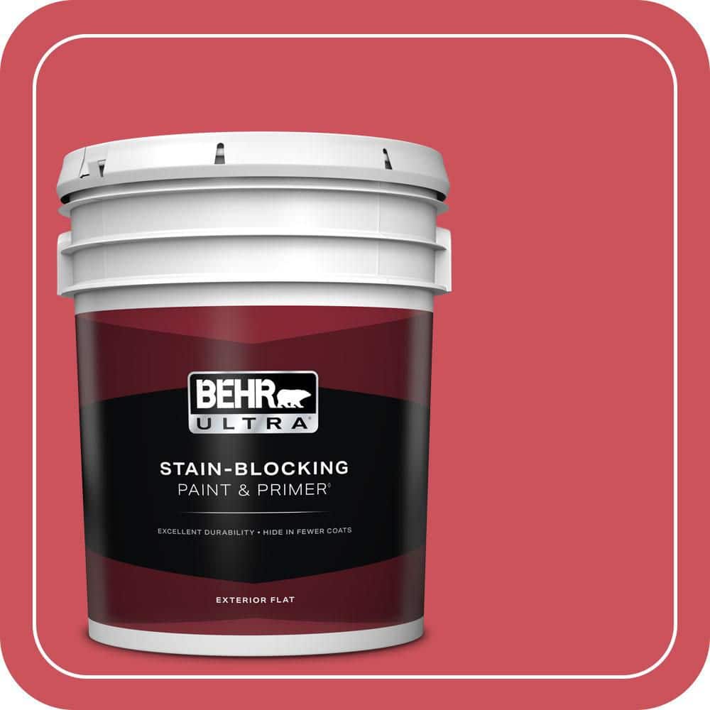 BEHR ULTRA 5 gal. #T15-14 Super Hero Flat Exterior Paint & Primer