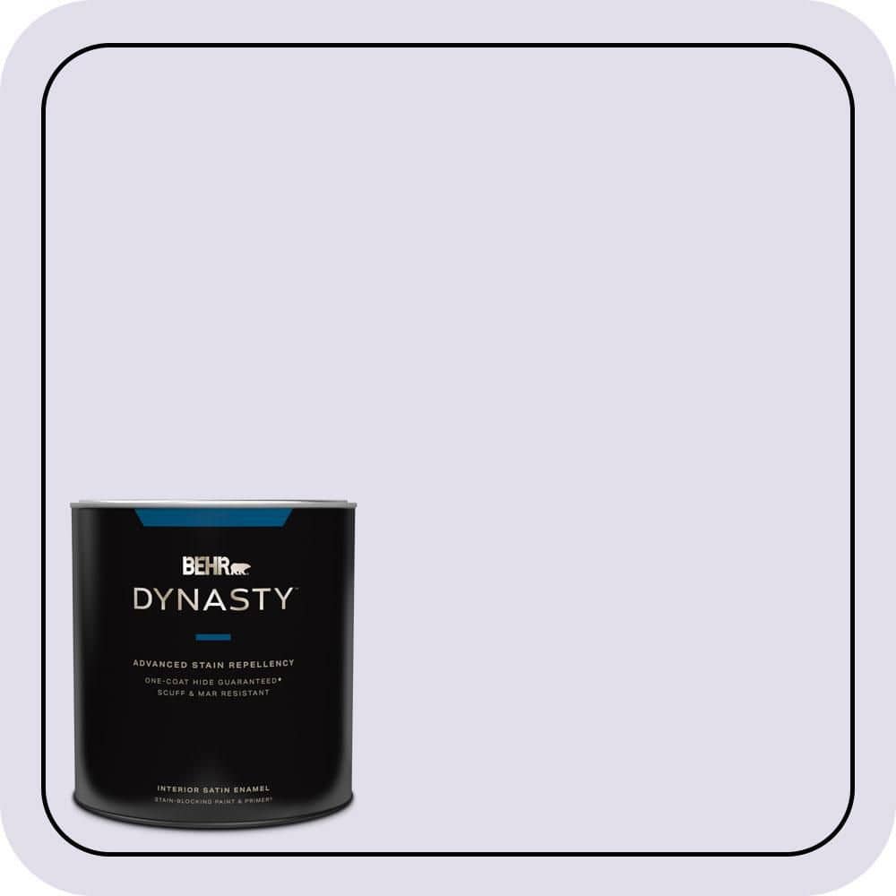 BEHR DYNASTY 1 qt. #M560-1 Sweet Bianca Satin Enamel Interior Stain-Blocking Paint & Primer