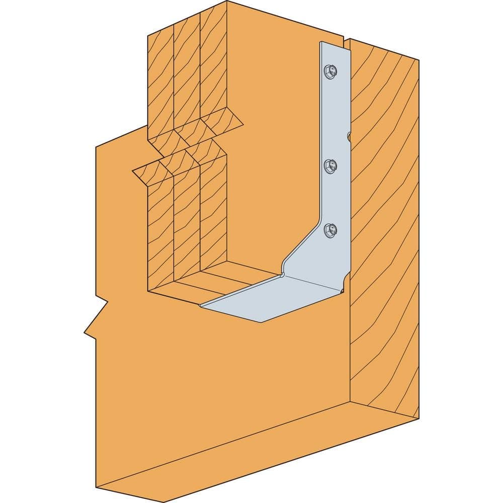 Simpson Strong-Tie HUCQ Heavy Face-Mount Concealed-Flange Joist Hanger for Triple 2x10 Nominal Lumber with Screws (2)